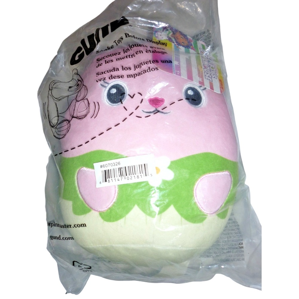 Gund Gabbys Dollhouse Baby Box Cat Easter Egg Plush New 6070326 Pink Green